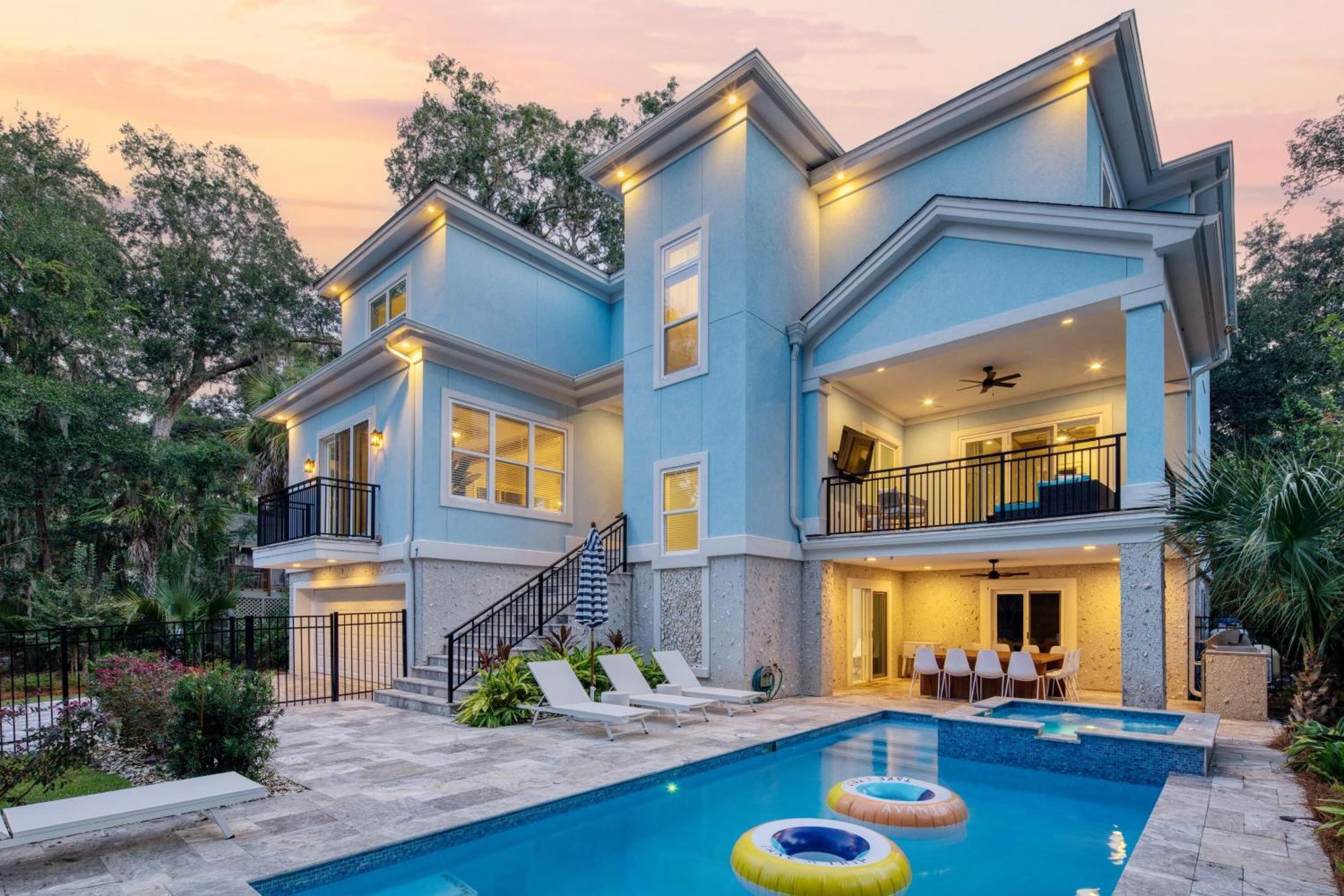 Dory By Avantstay Walk To The Beach Luxe Home Pulau Hilton Head Luaran gambar